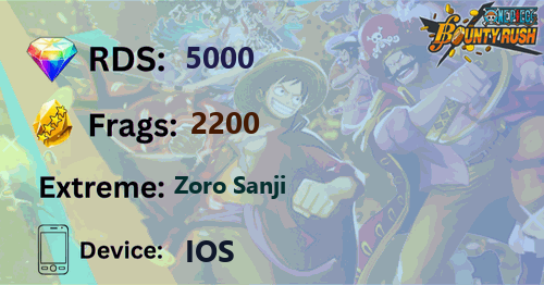[iOS] Zoro Sanji | 5000 RDS | 2200 Frags
